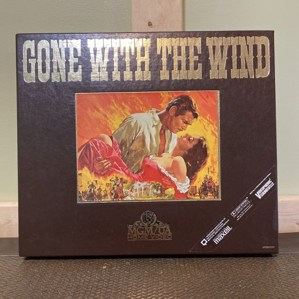 Gone With The Wind MGM Home Video 2 Tape VHS Box Set 1985